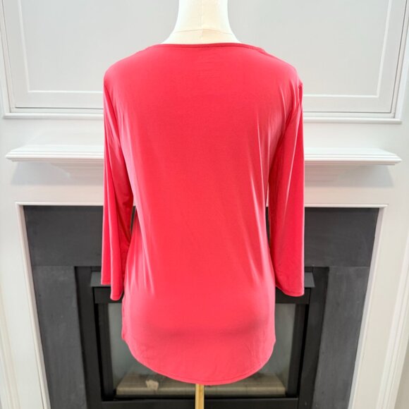 Chicoβs Ultimate Tee π Asymmetrical Hem Top β Coral Pink, Size 1 (M/L) πΈβ¨ - Picture 3 of 12